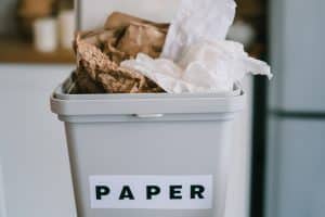 Paper recycling bin